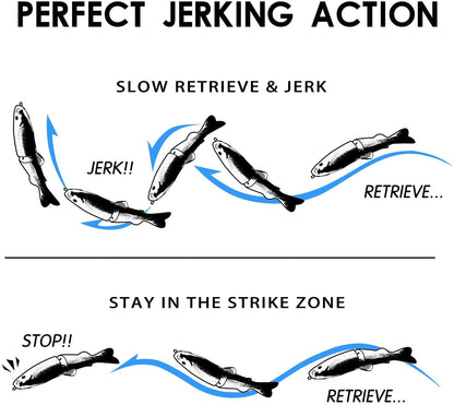 TRUSCEND Easy Catch Swimmax, Magic Noisy Turbulent Wiggling and Vibrating Action for More Bites, Lifelike Fishing Lures for All Species, Swimbait for Relax Family Fishing, Must-Have for Lovely Anglers