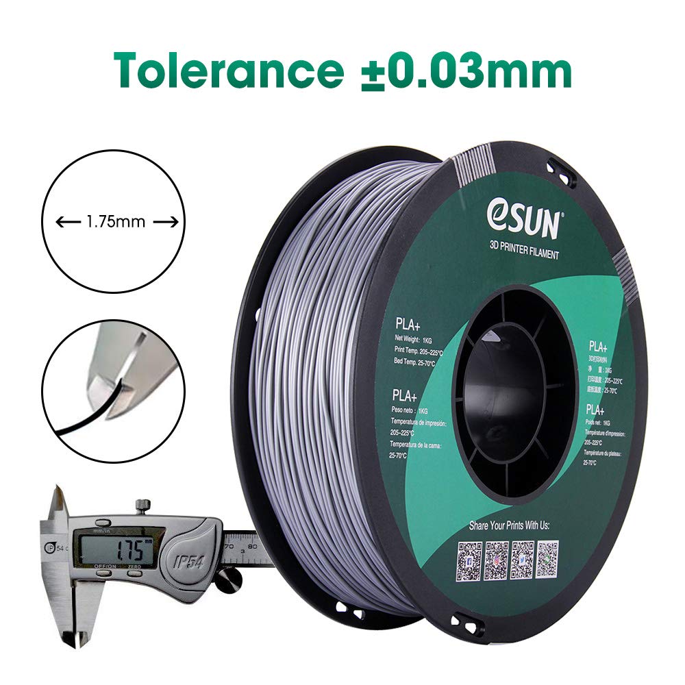 eSUN PLA PRO (PLA+) 3D Printer Filament, Dimensional Accuracy +/- 0.03mm, 1kg Spool, 1.75mm, Beige