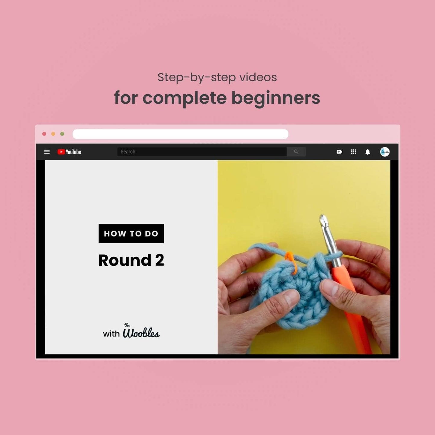 The Woobles Crochet Kit for Beginners - Easy Arts and Crafts Knitting & Crochet Animals Kit As Seen On Shark Tank - Pierre The Penguin