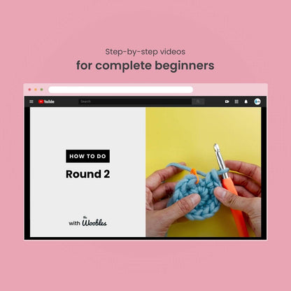 The Woobles Crochet Kit for Beginners - Easy Arts and Crafts Knitting & Crochet Animals Kit As Seen On Shark Tank - Pierre The Penguin