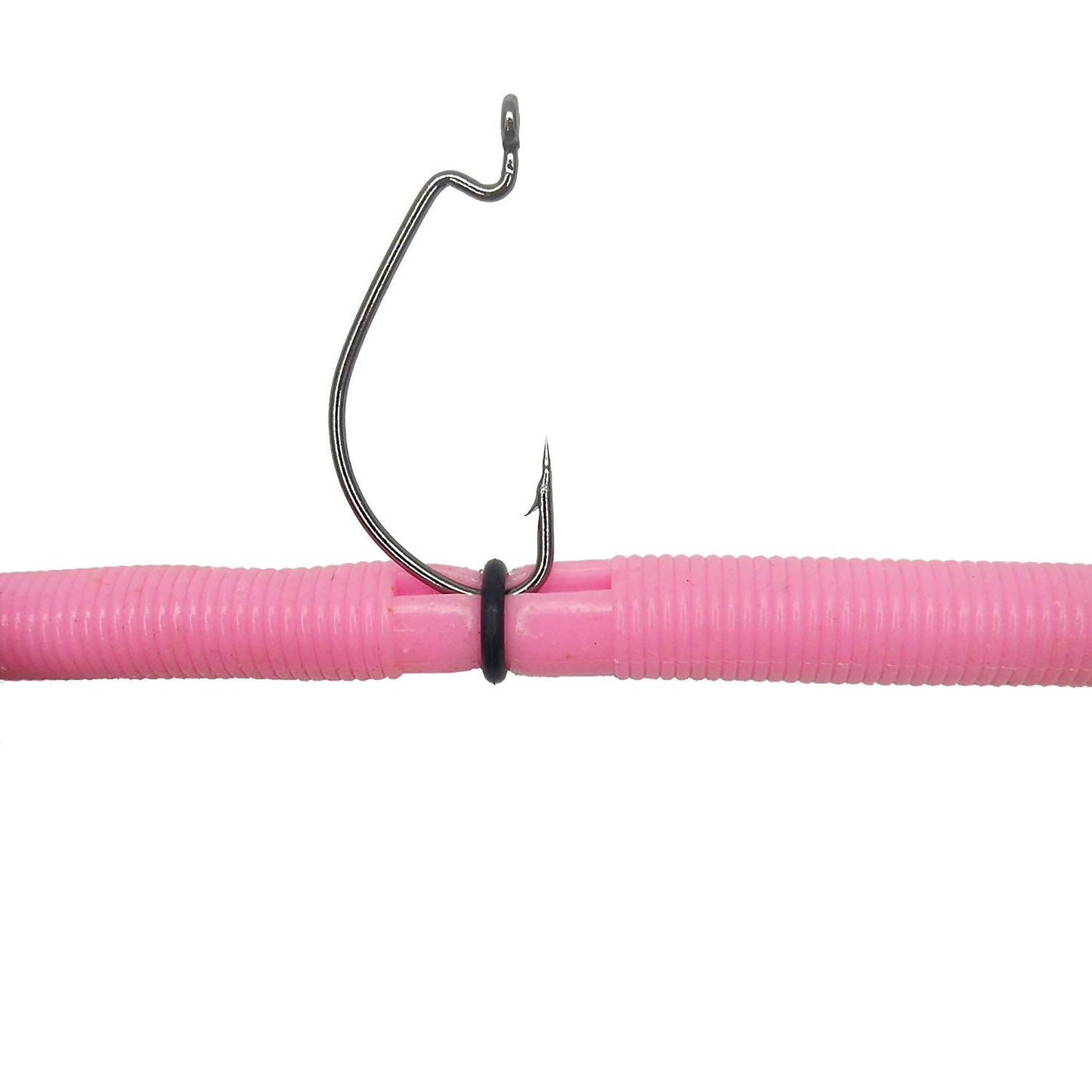 Senko Bait Soft Plastic Lures 5" Senkos 24 Pcs/100pcs for Wacky Rig Freshwater Fishing Green Pumpkin senko with Black Flake Pink Watermelon Double Color