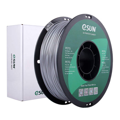 eSUN PETG Filament, Solid White, 1.55 kg