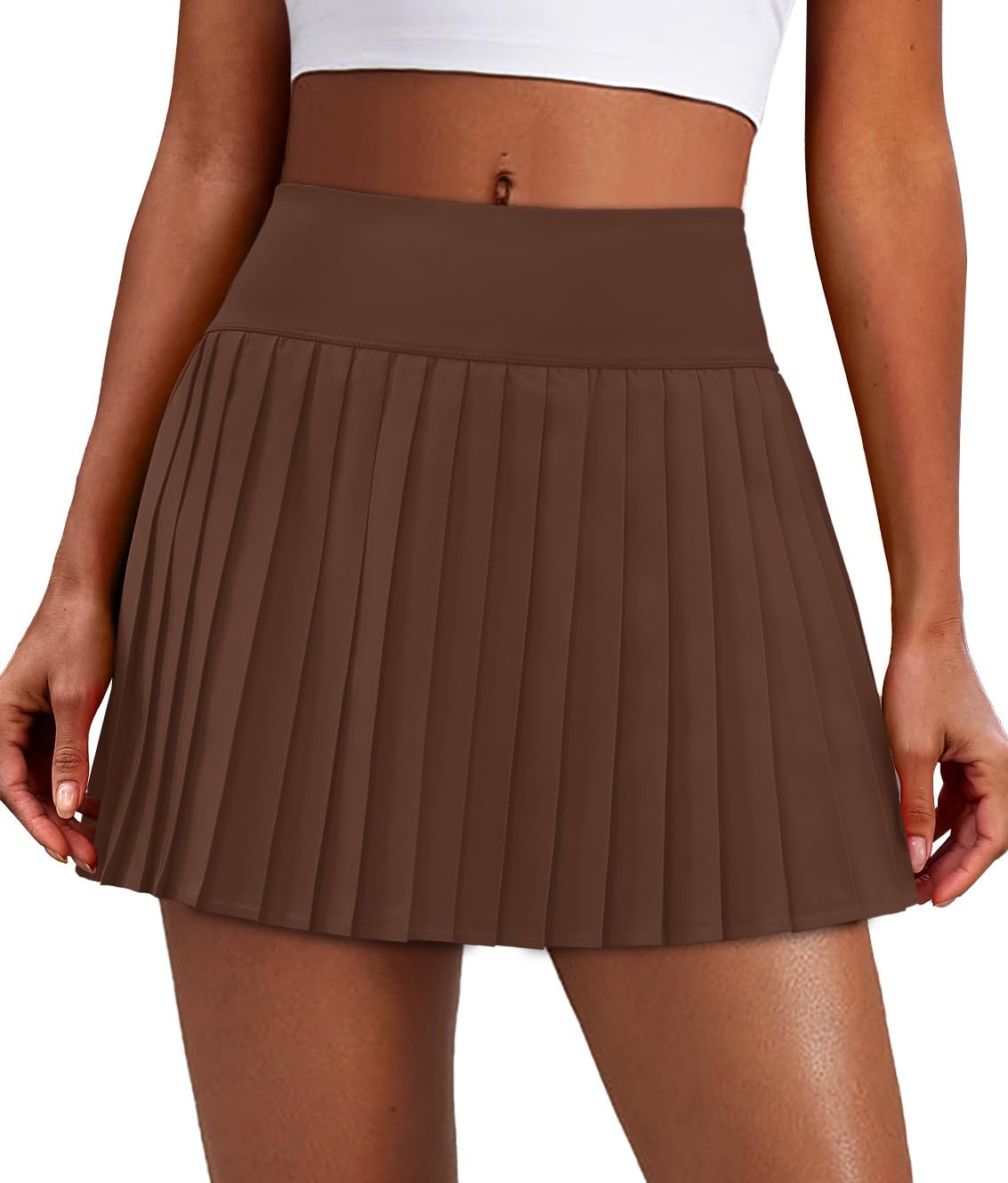 Alaroo Pleated Tennis Skirt for Women with Pockets Shorts Skort