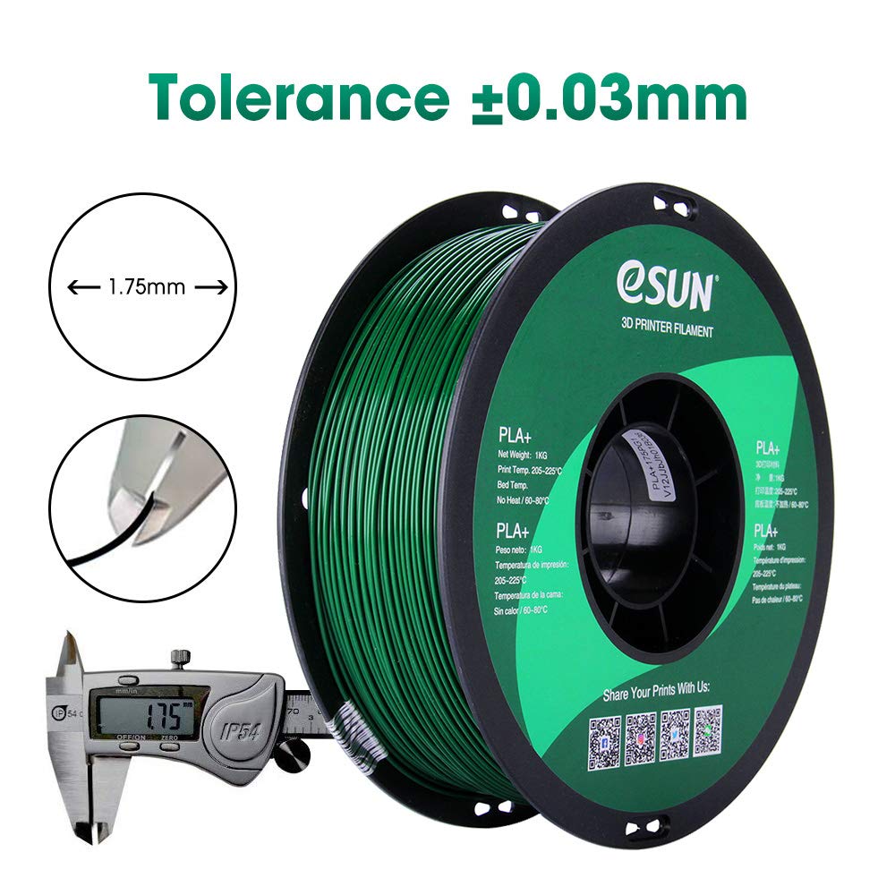eSUN PLA PRO (PLA+) 3D Printer Filament, Dimensional Accuracy +/- 0.03mm, 1kg Spool, 1.75mm, Beige