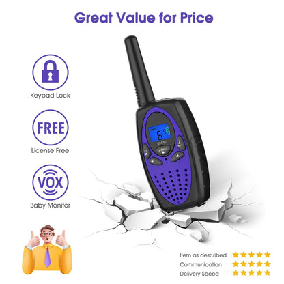 Two Way Radios for Adults, Topsung M880 FRS Walkie Talkie Long Range with VOX Belt Clip/Hands Free Walki Talki with Noise Cancelling for Women Kids Camping Hiking Cruise Ship (Orange 2 in 1)