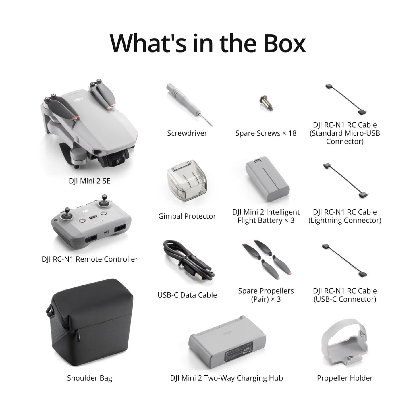 DJI Mini 2 SE Fly More Combo, Mini Drone with 10km Video Transmission, 3 Batteries for 93 Mins Max Flight Time, Under 249 g, QHD Video, Auto Return, QuickShots, Drone with Camera for Beginners