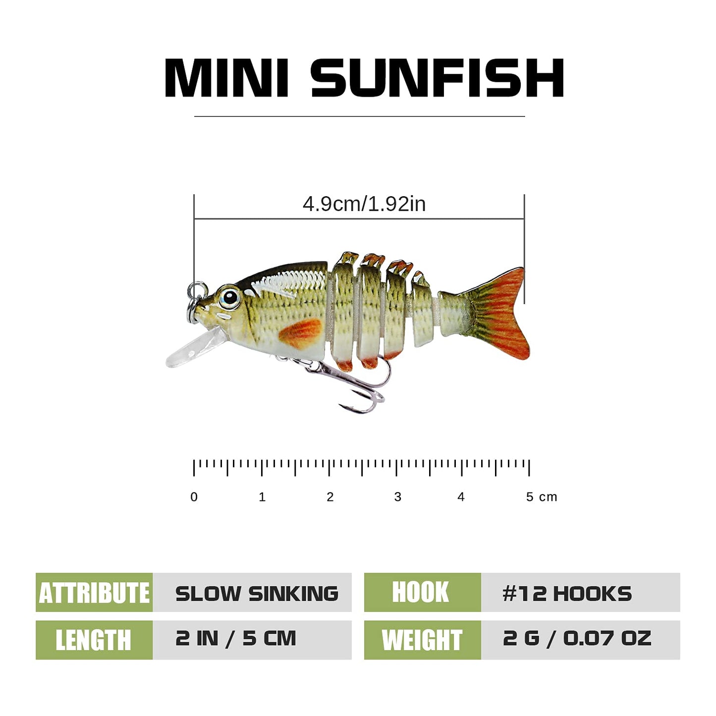 TRUSCEND Easy Catch Swimmax, Magic Noisy Turbulent Wiggling and Vibrating Action for More Bites, Lifelike Fishing Lures for All Species, Swimbait for Relax Family Fishing, Must-Have for Lovely Anglers
