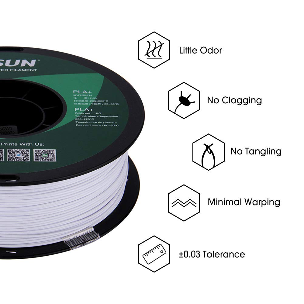 eSUN PLA PRO (PLA+) 3D Printer Filament, Dimensional Accuracy +/- 0.03mm, 1kg Spool, 1.75mm, Beige
