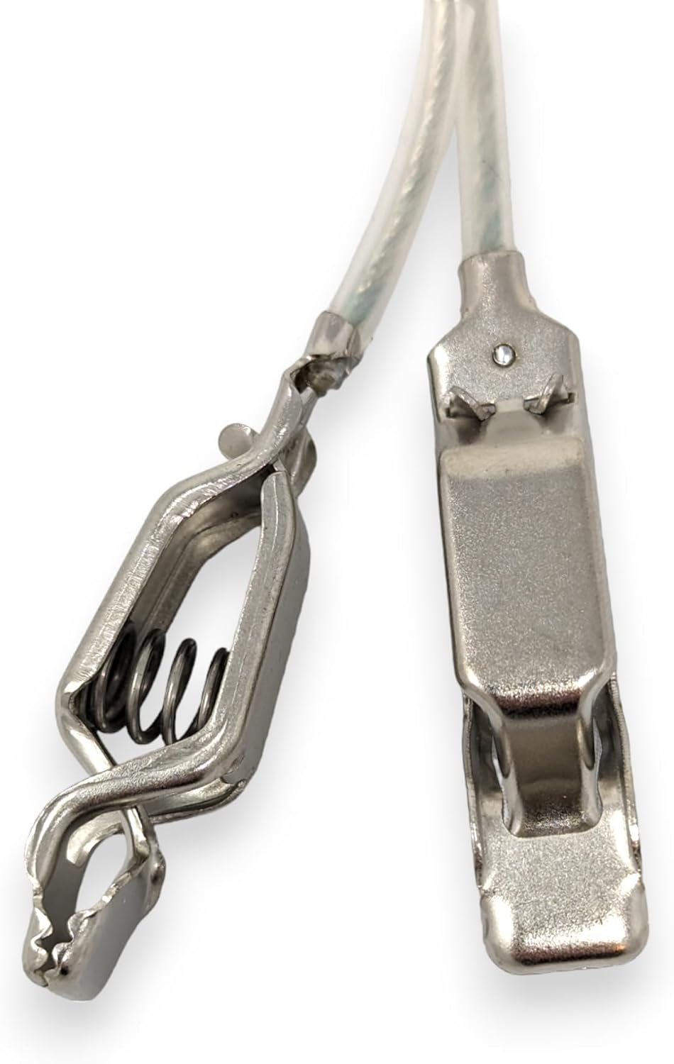 Fencing Foil/Saber Mask Cord, Elite Series, Head Wire Clamp Clip, Clear Wire, Competition Approved (2 Pack)