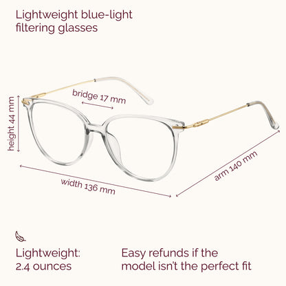 Gaoye Round Blue Light Blocking Glasses