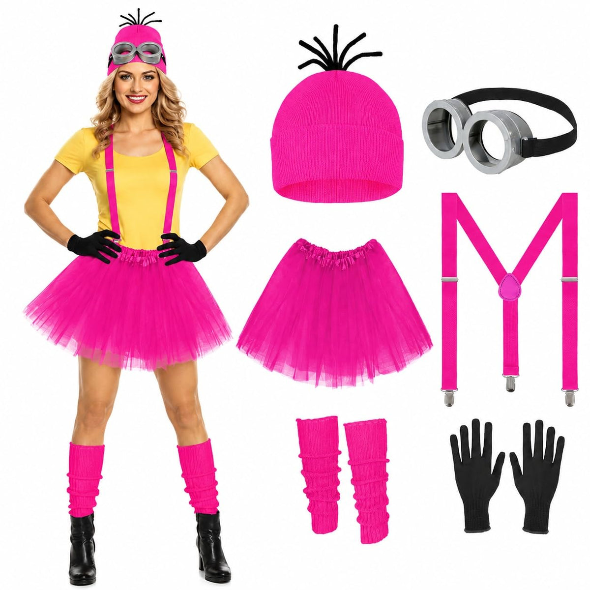 6 Pcs Women's Halloween Costume Accessories Set