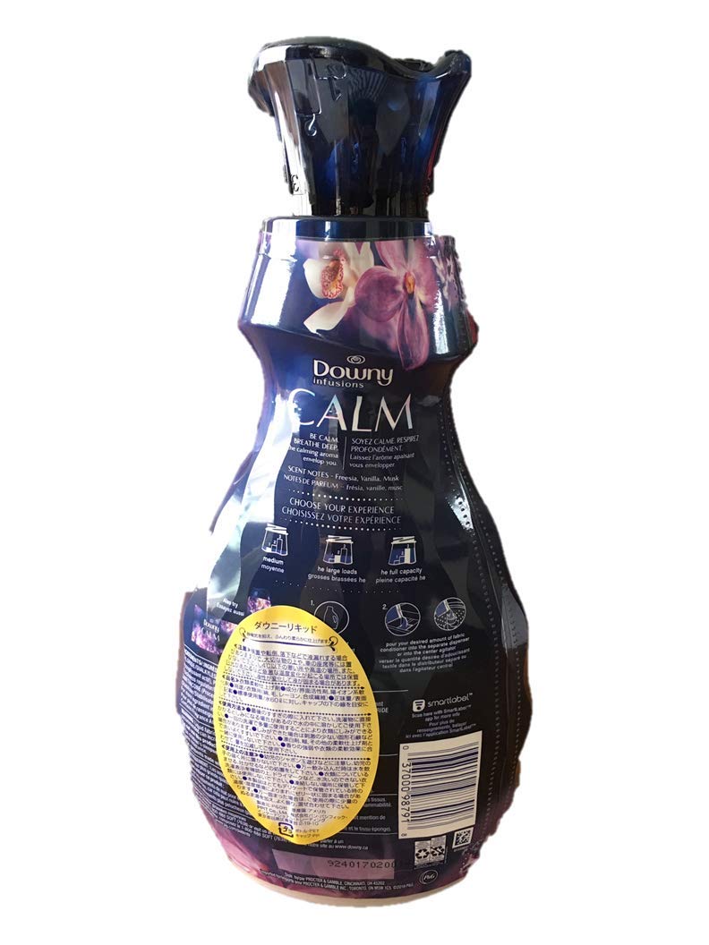 Downy Ultra Soft Fabric Softener Liquid, Calm, Lavender and Vanilla Bean, 56 fl oz, 83 Loads