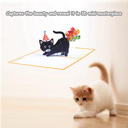 ROBBEAR Funny Happy Birthday Pop Up Card, Sweet 3D Birthday Gift Box for Adults and Kids with Envelopes, Unique Handmade Foldable Celebration Cards for Daughter, Son, Mom, Dad, Friend