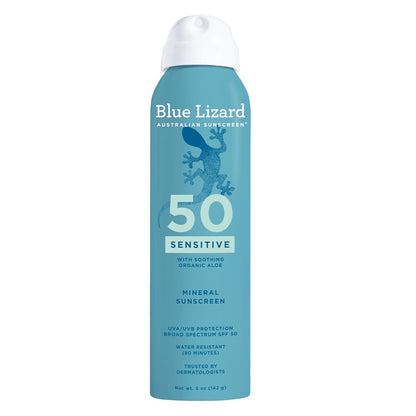 Blue Lizard Sensitive Mineral Sunscreen SPF 50 Sunscreen Lotion, 5 fl oz