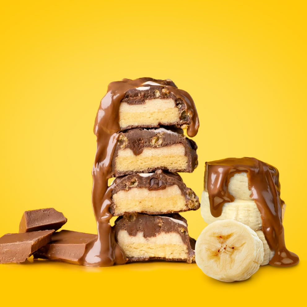 FITCRUNCH Snack Size Protein Bars, 6-Layer Baked Bar, 3g of Sugar, Gluten Free & Soft Cake Core (9 Count, Flavor Lovers)