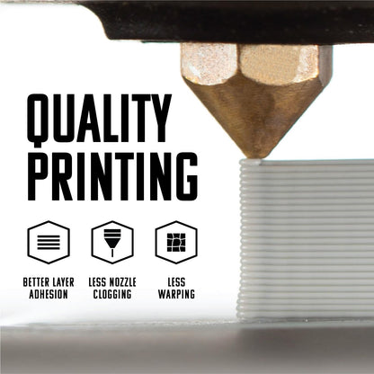 HATCHBOX 1.75mm White PLA 3D Printer Filament, 1 KG Spool, Dimensional Accuracy +/- 0.03 mm, 3D Printing Filament