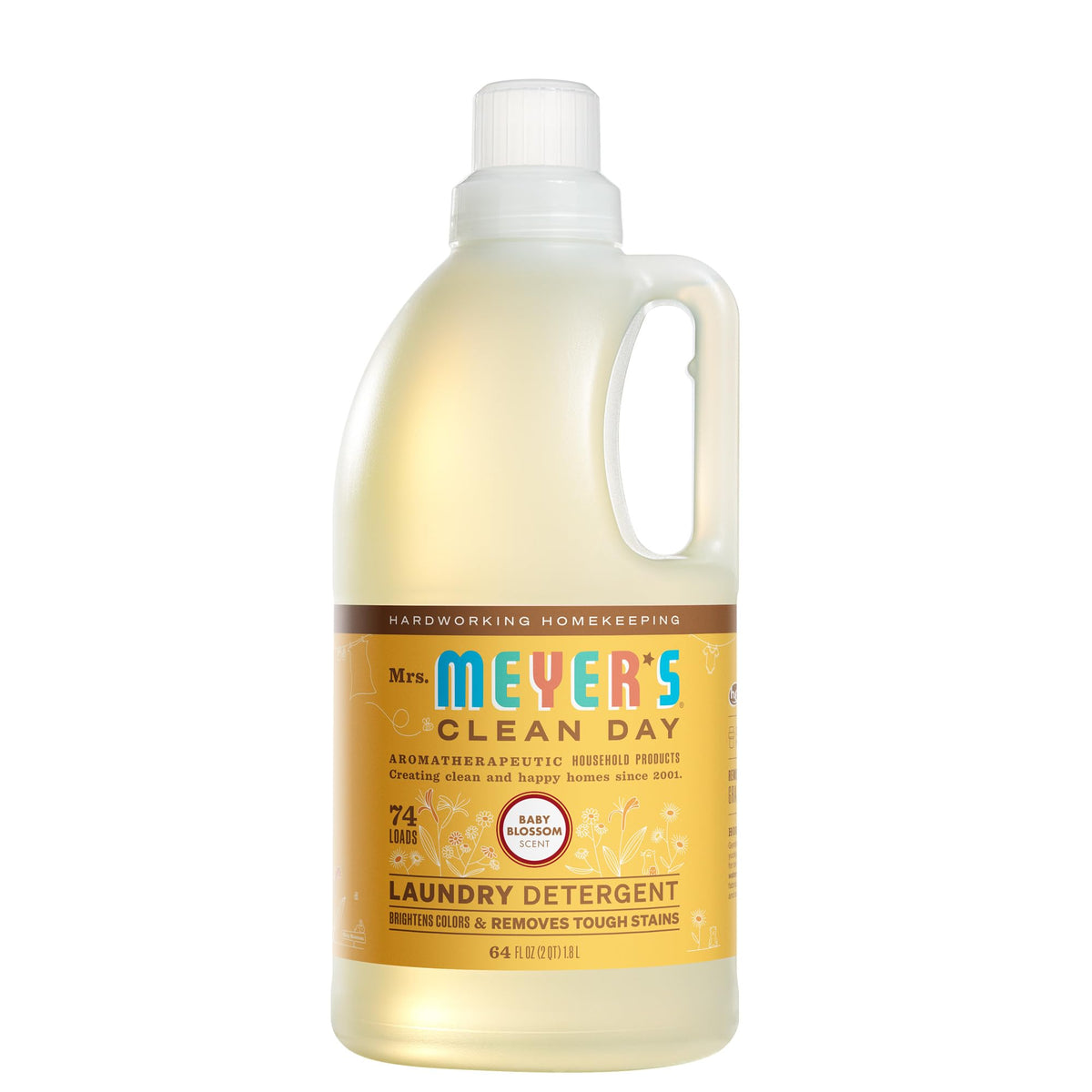 MRS. MEYER'S CLEAN DAY Laundry Detergent, Lavender, 64 fl oz