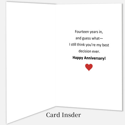 Funny 1st Anniversary Card, Anniversary Card Gifts for Men Women