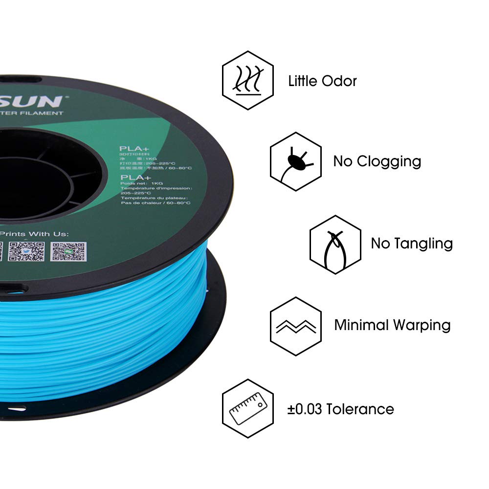 eSUN PLA PRO (PLA+) 3D Printer Filament, Dimensional Accuracy +/- 0.03mm, 1kg Spool, 1.75mm, Beige
