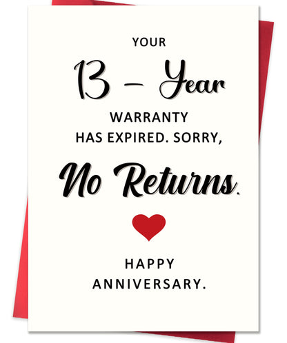 Funny 1st Anniversary Card, Anniversary Card Gifts for Men Women