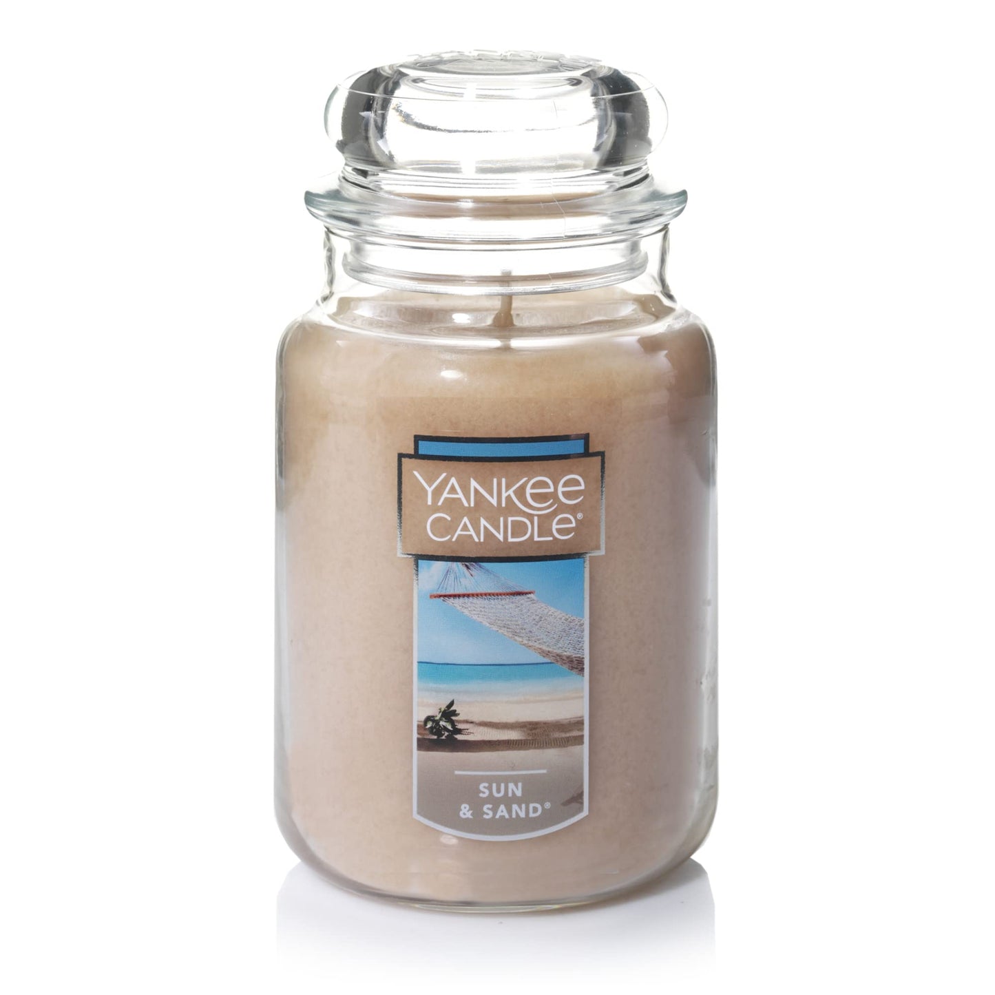 Yankee Candle Pink Sands Scented, Classic 22oz Large Jar Single Wick Candle, Over 110 Hours of Burn Time, Perfect for Creating Relaxing Atmosphere