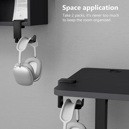 EURPMASK Rotating Headphone Stand,Adjustable Clamp-on Headset Holder Hanger