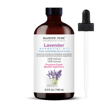 Majestic Pure Lavender Essential Oil for Diffuser - 4 Fl Oz