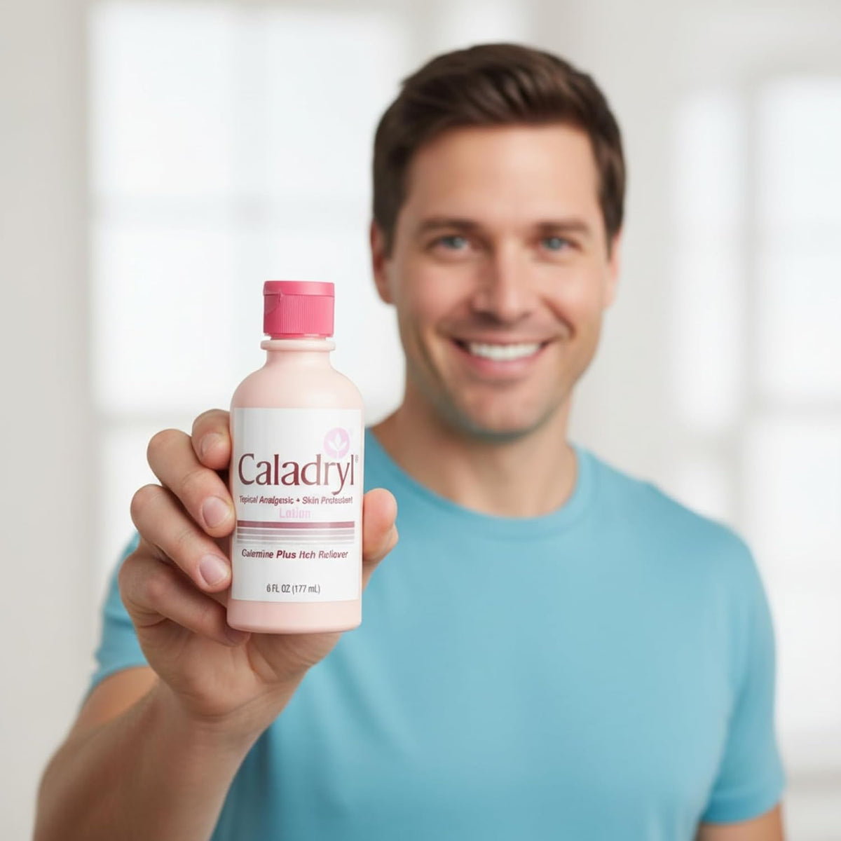 Caladryl Calamine Lotion for Itching, Insect Bites & Poison Ivy, 6 Fl Oz