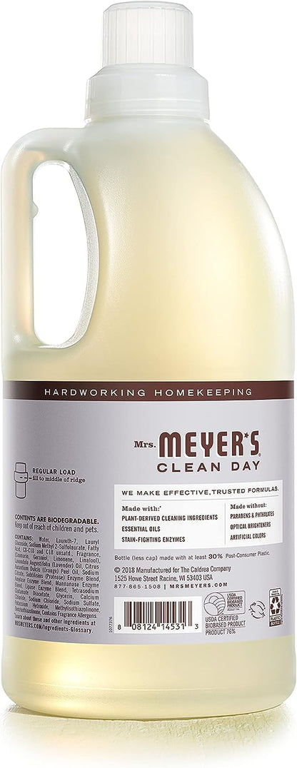 MRS. MEYER'S CLEAN DAY Laundry Detergent, Lavender, 64 fl oz
