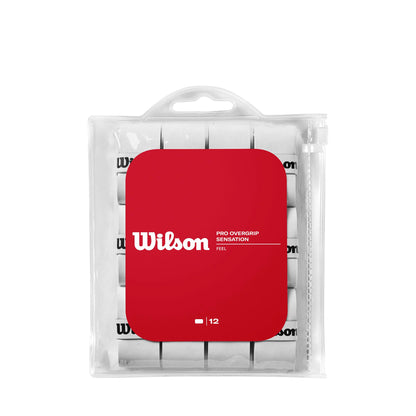 WILSON Sporting Goods Perforated Pro Overgrip (12-Pack), White (WRZ4006WH)