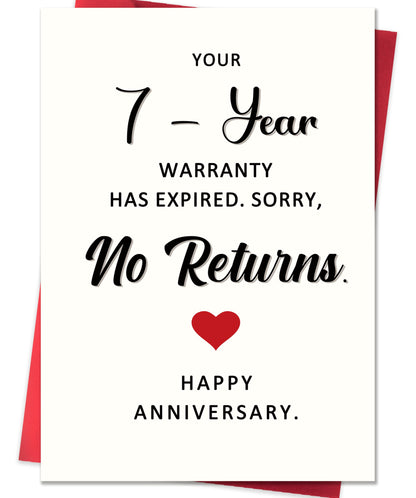 Funny 1st Anniversary Card, Anniversary Card Gifts for Men Women