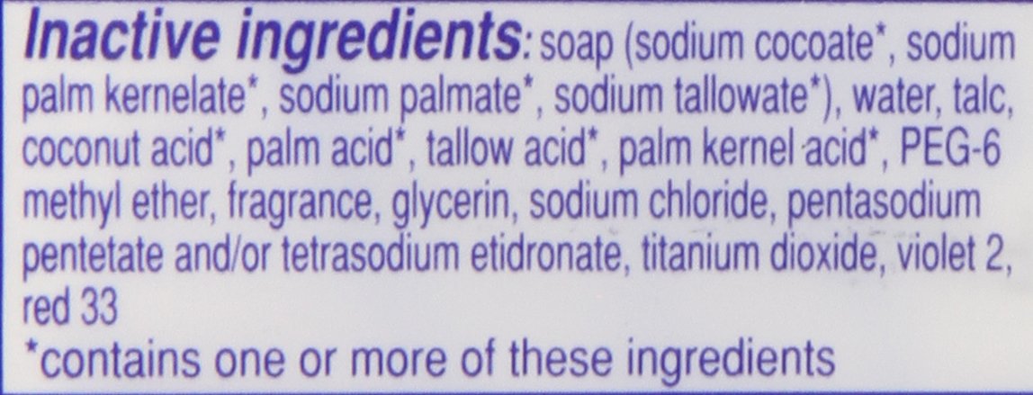Dial Antibacterial Bar Soap, Calm & Soothe Lavender & Jasmine Deodorant Bar, 4oz (8 Bars)