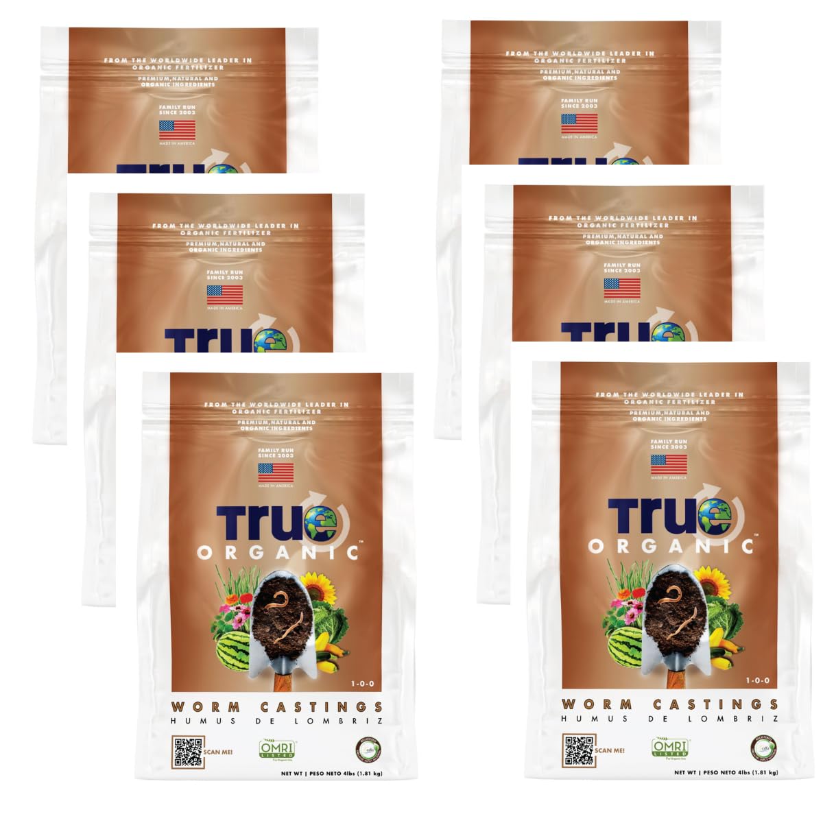 True Organic Blood Meal – High-Nitrogen Organic Fertilizer for Rapid Vegetative Growth – 3lb Bag Covers 104 Sq. Ft.