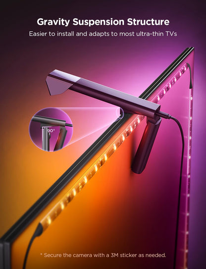 Govee TV Backlight 3 Lite, 11.8ft LED Strip Lights Sync with 55-65 Inch TVs