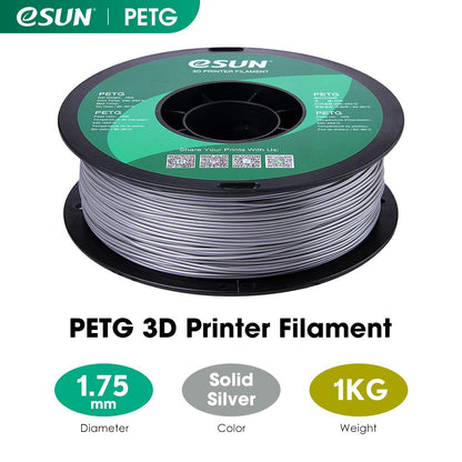 eSUN PETG Filament, Solid White, 1.55 kg