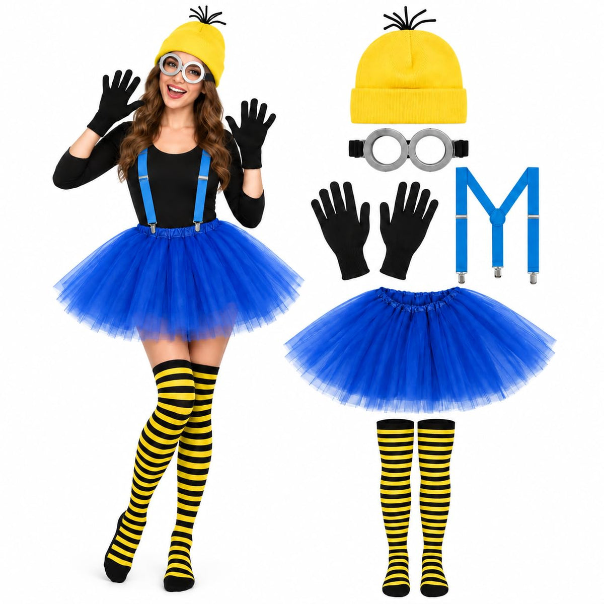 6 Pcs Women's Halloween Costume Accessories Set