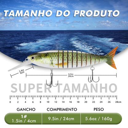 TRUSCEND Easy Catch Swimmax, Magic Noisy Turbulent Wiggling and Vibrating Action for More Bites, Lifelike Fishing Lures for All Species, Swimbait for Relax Family Fishing, Must-Have for Lovely Anglers