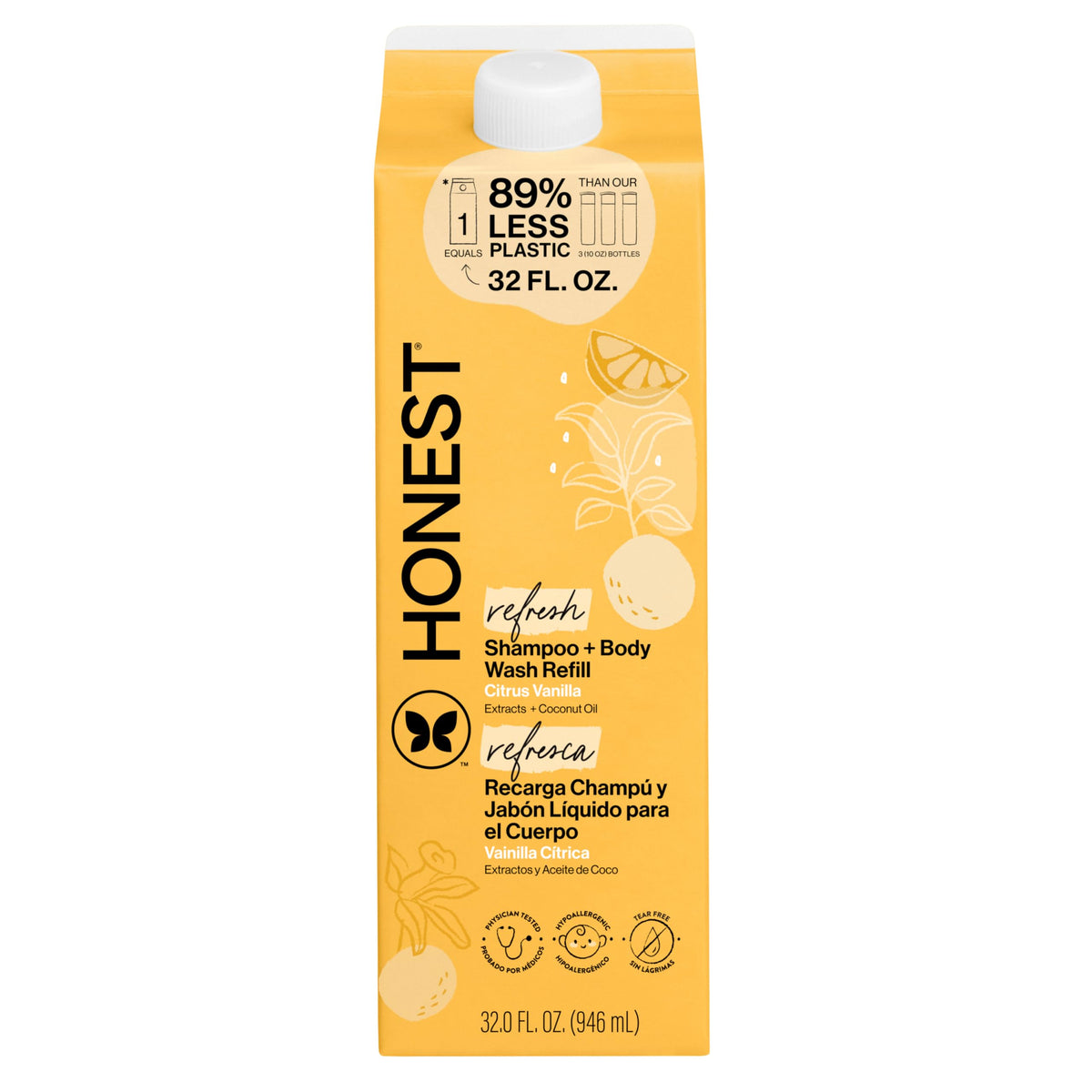 The Honest Company Shampoo & Body Wash, Tear-Free, Lavender Calm, 10 fl oz