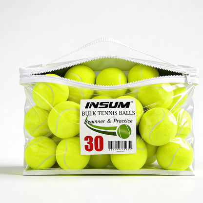 INSUM Tennis Balls, Extra Duty Practice Tennis Balls with Mesh Bag