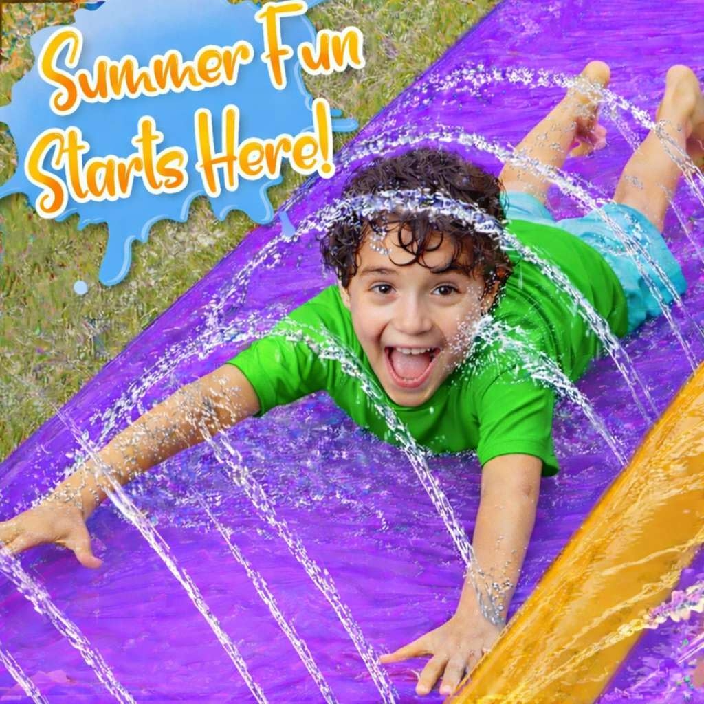 stargo 18 x 5 ft - Slip and Slide, Water Slides for Kids - Backyard waterslide for Kids, Outdoor Fun Summer Water Toys, Water Activities for Kid and Adults for Backyard Fun, Ages 4-8, 5, 6, 7, 8-12 +