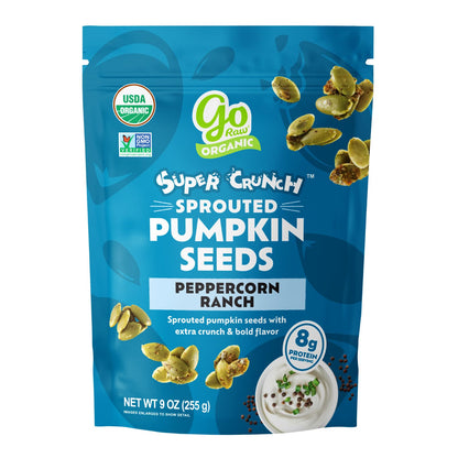 Go Raw Organic Sprouted Pumpkin Seeds - Sea Salted Pepita Snack