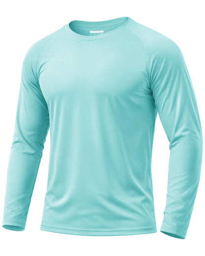 Boladeci Men's UPF 50+ Sun Protection UV SPF Shirts Long Sleeve Lightweight Quick Dry Swim T-Shirts Rash Guard