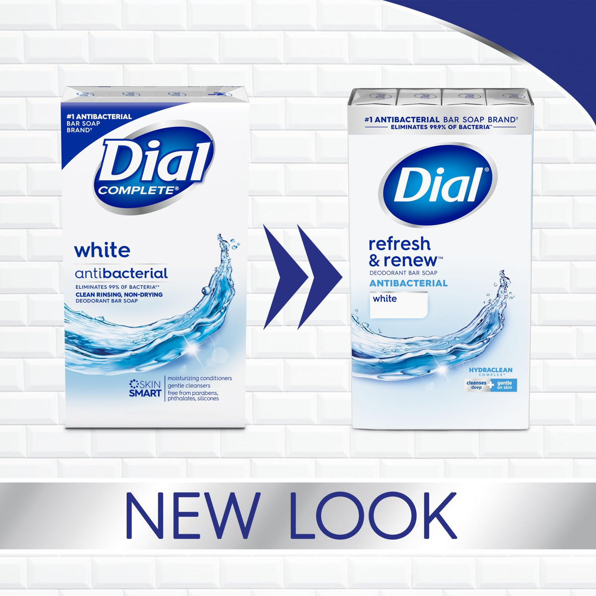 Dial Antibacterial Bar Soap, Calm & Soothe Lavender & Jasmine Deodorant Bar, 4oz (8 Bars)