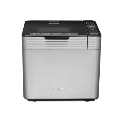 Cuisinart Bread Maker Machine, Stainless Steel Automatic Bread Machine with 12 Menu Options, 3 Loaf Sizes up to 2 Lb., 3 Crust Colors, Removable Nonstick Baking Pan & Kneading Paddle, CBK-110NAS
