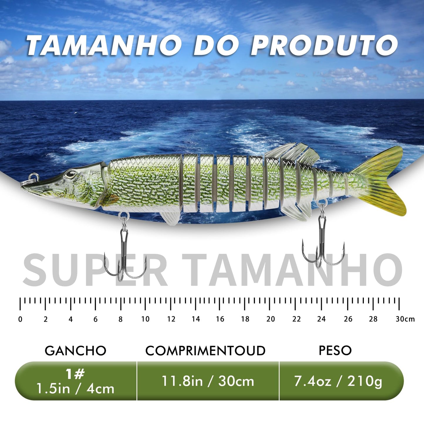 TRUSCEND Easy Catch Swimmax, Magic Noisy Turbulent Wiggling and Vibrating Action for More Bites, Lifelike Fishing Lures for All Species, Swimbait for Relax Family Fishing, Must-Have for Lovely Anglers