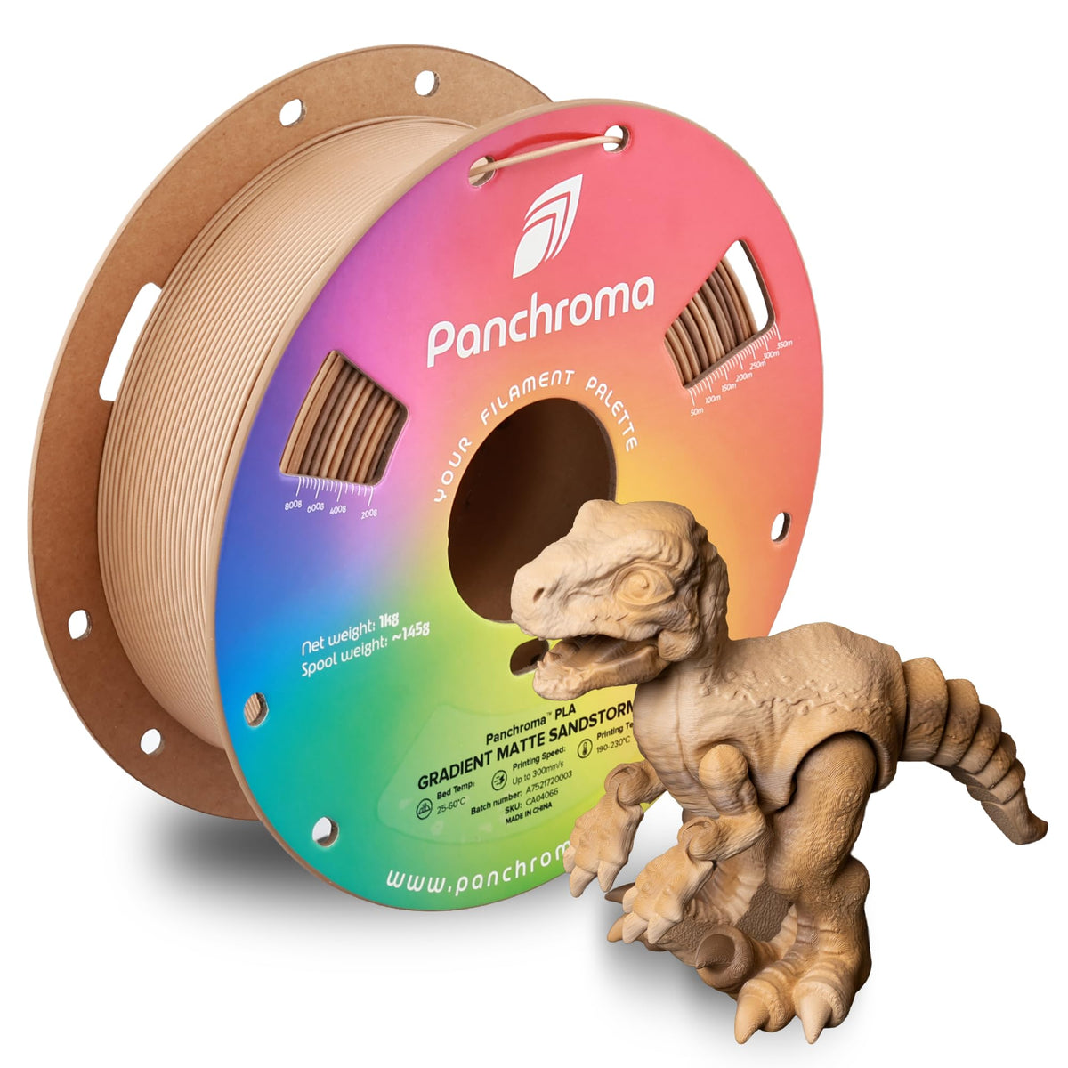 Polymaker Panchroma Matte PLA Filament 1.75mm, 1kg, Charcoal Black