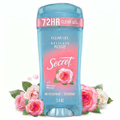 Secret Fresh Antiperspirant Deodorant for Women, 72hr Breathable Sweat & Odor Protection, Instant Freshness & Gentle, PH Balancing Minerals, Clear Gel, Relaxing Lavender Scent, 2.6 oz