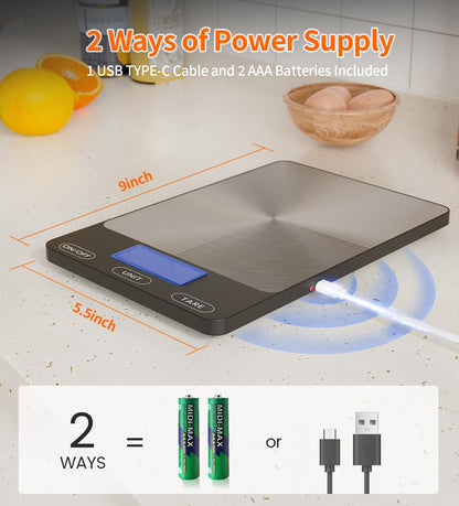Food Scale -33lb Digital Kitchen Scale for Food (& More)
