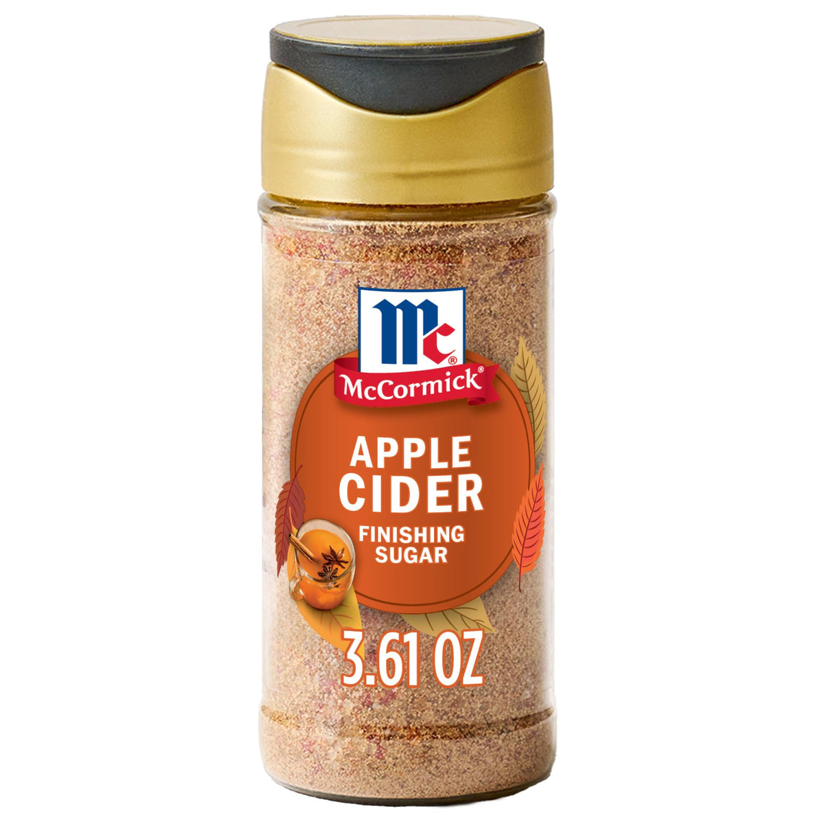 McCormick Finishing Sugar, Pumpkin Spice, Limited Edition, Sweet Blend of Warm Pumpkin Spices, The Perfect Finish for Cookies, Muffins, Pancakes, Bread, and More, 3.66 oz