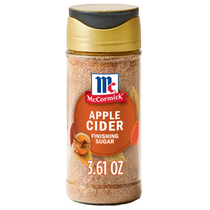 McCormick Finishing Sugar, Pumpkin Spice, Limited Edition, Sweet Blend of Warm Pumpkin Spices, The Perfect Finish for Cookies, Muffins, Pancakes, Bread, and More, 3.66 oz